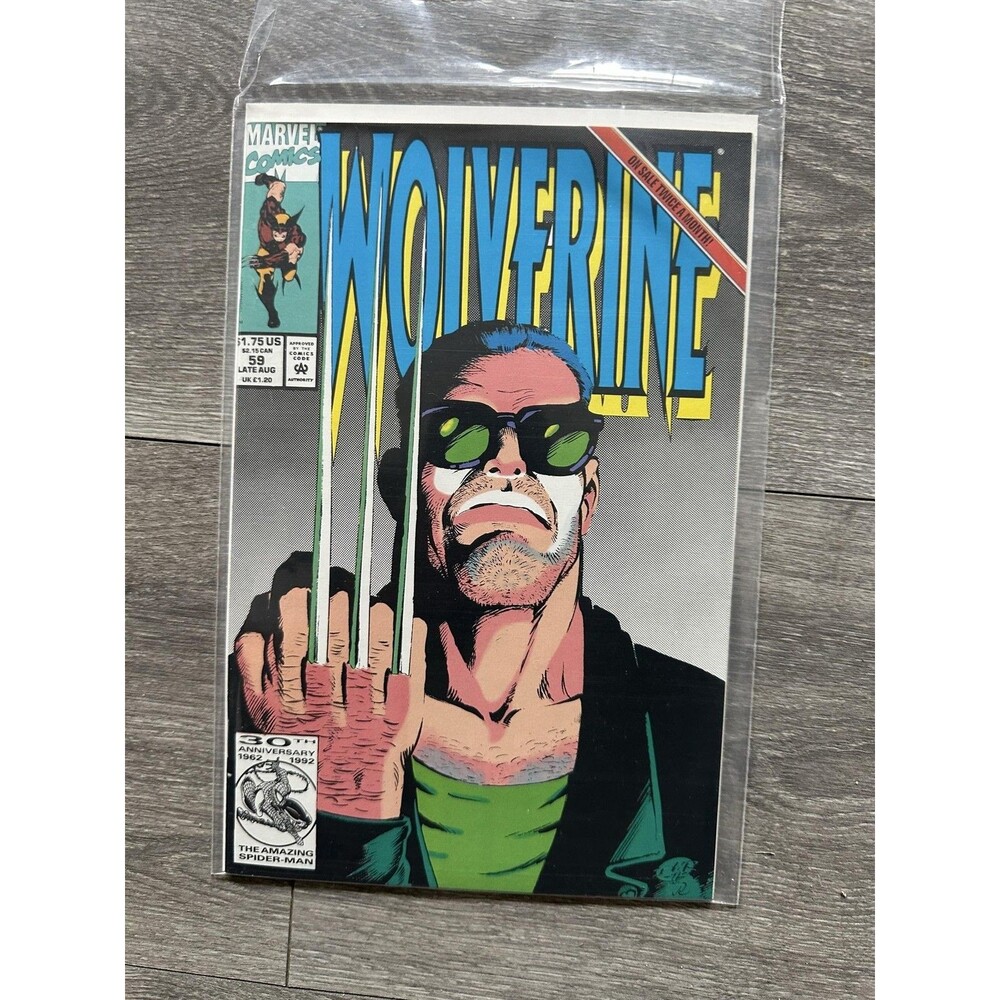 Marvel Wolverine #59 Single Issue Comic 1992 Ghost Rider Dark Design US Comics